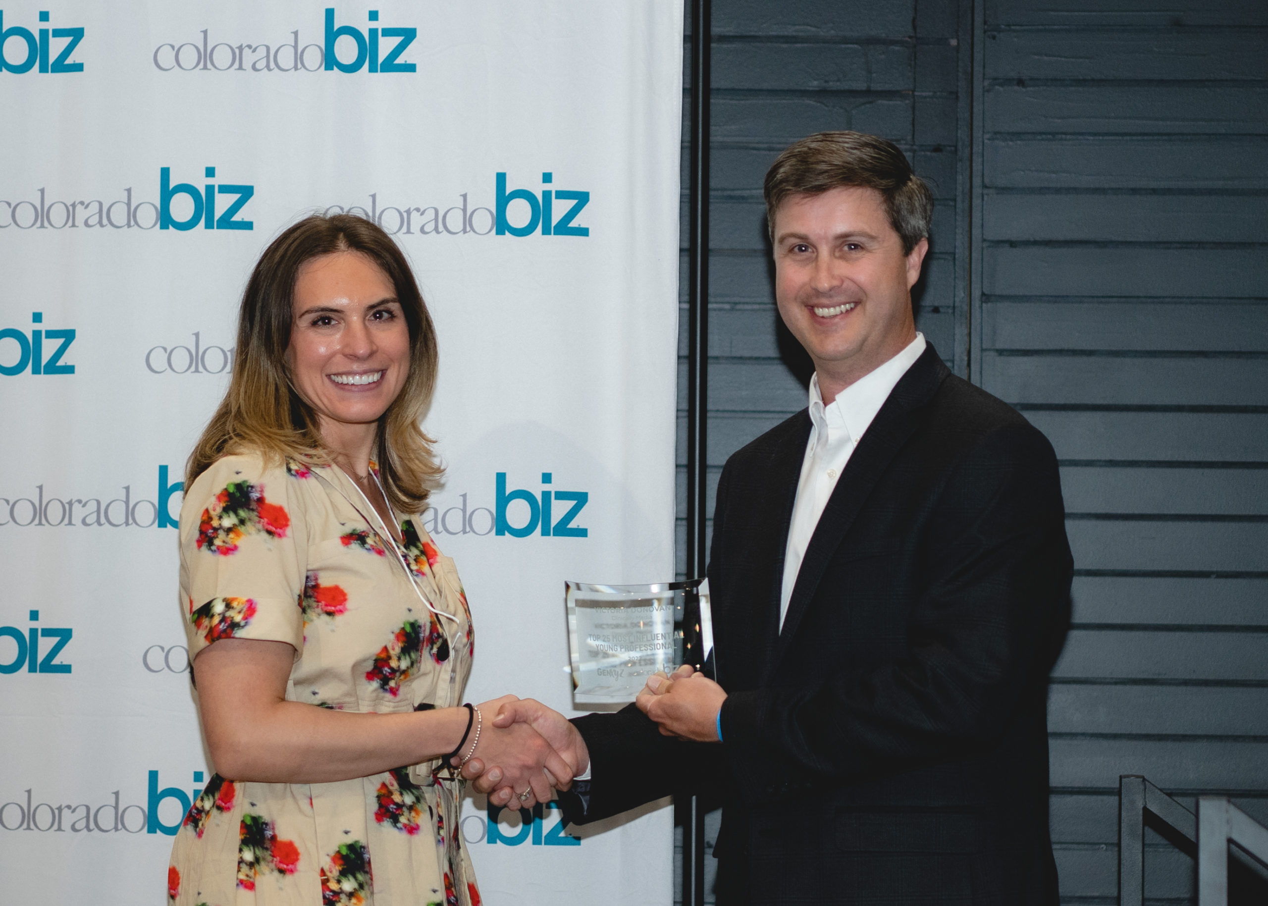 Victoria Donovan receives ColoradBiz GenXYZ Award for Top 25 Most Influential Young Professionals